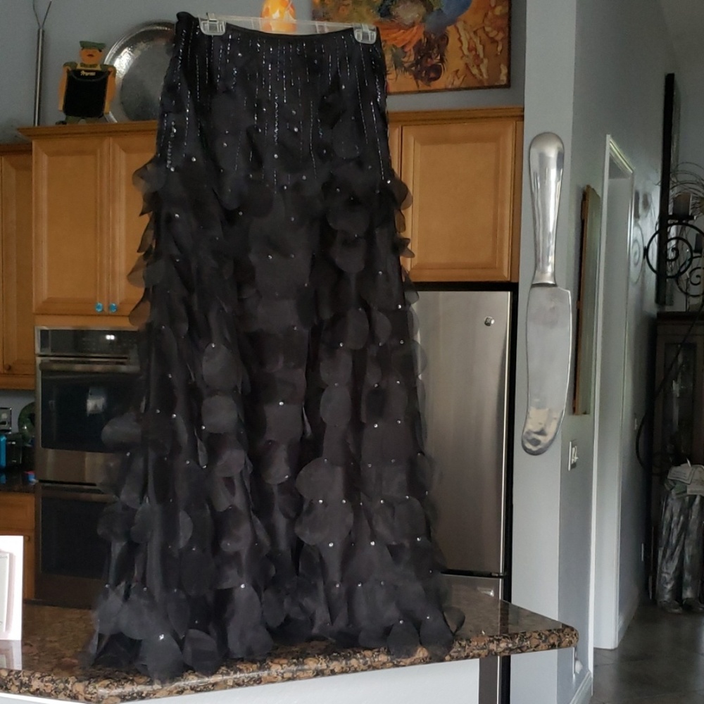 Black evening skirt